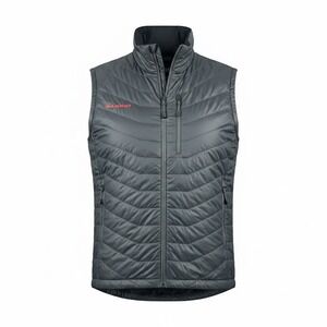 Mammut Rime Light IN Flex Vest Mens Small Gray Pertex Quantum Insulated Puffer